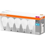 5 Becuri LED Osram Base Classic A, E27, 8.5W (60W),