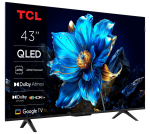 Televizor TCL QLED 43P7K, 108 cm, Smart Google TV, 4K, - imagine 2