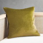 Fata de perna catifea 45x45 cm, sistem de inchidere cu