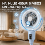 VENTILATOR CU PICIOR FRAM FSF-MAT24DC-BL - imagine 7