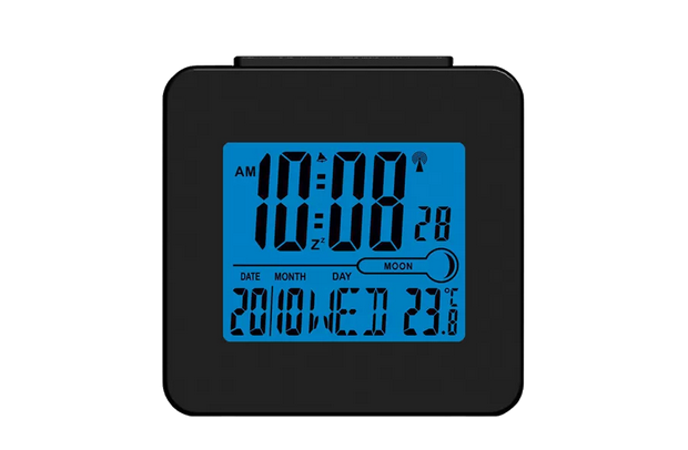 overlay_501b0ddbe054a8fdf325fbbb1638f418.png Radio Denver REC-34 BLACK, calendar, functie alarma, funcite snooze, termometru - imagine 1