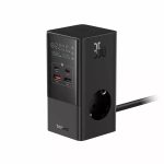 Incarcator Retea Baseus PowerCombo Tower, 35W, 4 porturi, Negru - imagine 3