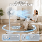 VENTILATOR CU PICIOR HEINNER HSF-M50WH - imagine 8