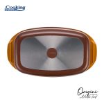 TAVA ROASTER DIN ALUMINIU TURNAT + CAPAC 39 X 22.5 - imagine 5