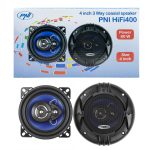 Difuzoare auto coaxiale PNI HIFI400, 80W, 4 Ohm, 10 cm,