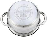 SEMIOALA INOX+CAPAC, 18X10.5 CM, 2.5 L, MYRA, COOKING  BY - imagine 3