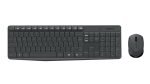 Kit wireless tastatura si mouse Logitech MK235, taste numerice, gri