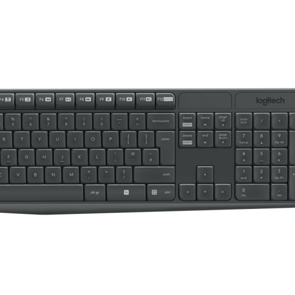 Kit Tastatura + mouse wireless Logitech MK235, interfata USB, distanta