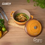 SEMIOALA ALUMINIU TURNAT + CAPAC 26x12.5 CM,5.8L, NICOLAI TAND, ORIGINI, - imagine 6