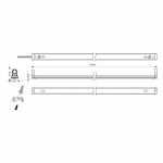 Aplica LED liniara Vivalux GOLF, 22W, 1850 lm, lumina neutra - imagine 2
