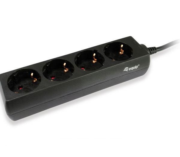 EQUIP 333281 4-Outlet Power Strip, 41x38x195mm