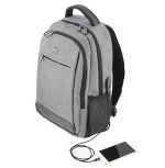 Rucsac laptop Tellur USB 15.6" Gri - imagine 2