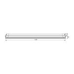 Aplica LED liniara Vivalux POLO, 2x18W, 3000 lm, lumina neutra - imagine 2