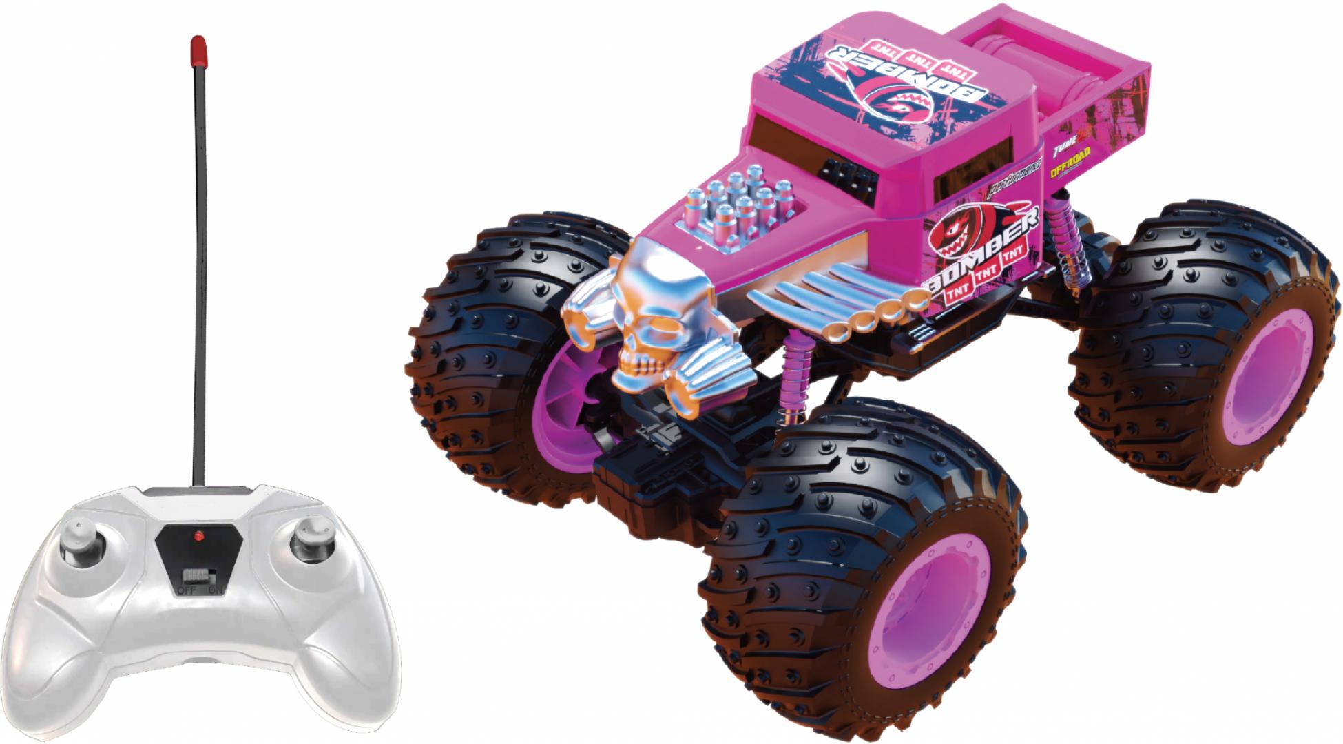 overlay_55fc01f714f06e4afc1c48c56bb90bd3.jpg MASINUTA CU TELECOMANDA TIP CAMION BEAST RUNNERS, SCARA 1/24, 21CM, - imagine 1