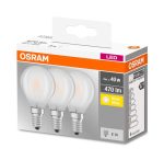3 Becuri LED Osram Base Classic P, E14, 4W (40W), - imagine 2