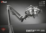 Brat Microfon Trust GXT 253 Emita Streaming Arm - imagine 4