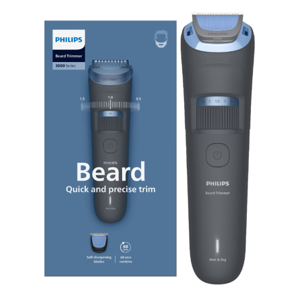 Aparat de tuns barba PHILIPS BT3617/15 cu lame cu autoascutire,