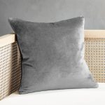 Fata de perna catifea 45x45 cm, sistem de inchidere cu - imagine 5