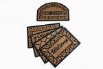 COVORAS INTRARE ANTIDERAPANT 60X40 CM,CAUCIUC+NUCA COCOS,VANORA HOME(mix 5 modele,10 bucati/bax,