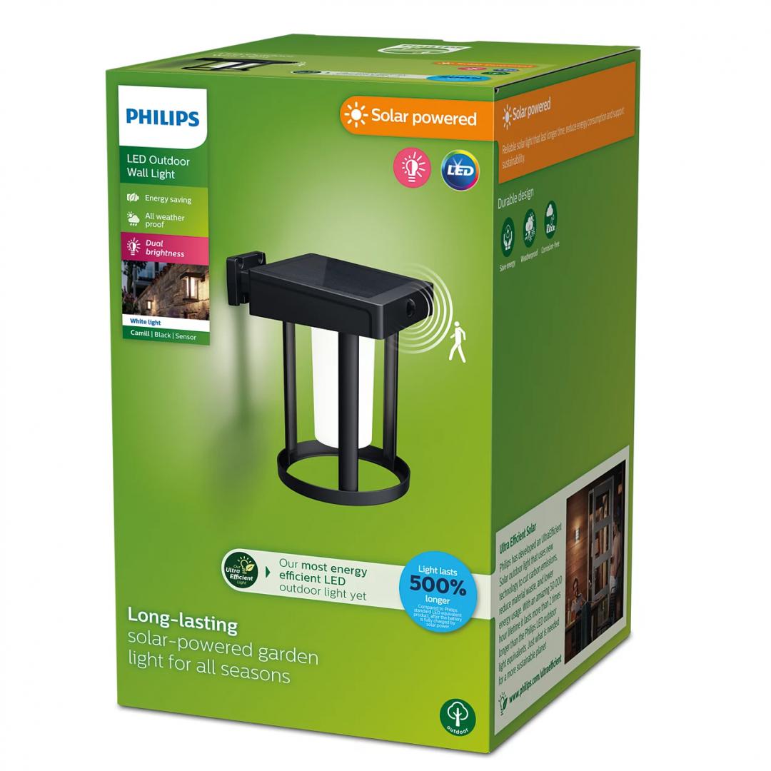 overlay_583dc565c8ced83fcc66694648d03c2e.jpg Aplica LED solara pentru exterior cu senzor de miscare Philips - imagine 1