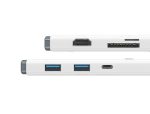 Docking Station Baseus Lite, card reader SD/microSD, alb - imagine 2
