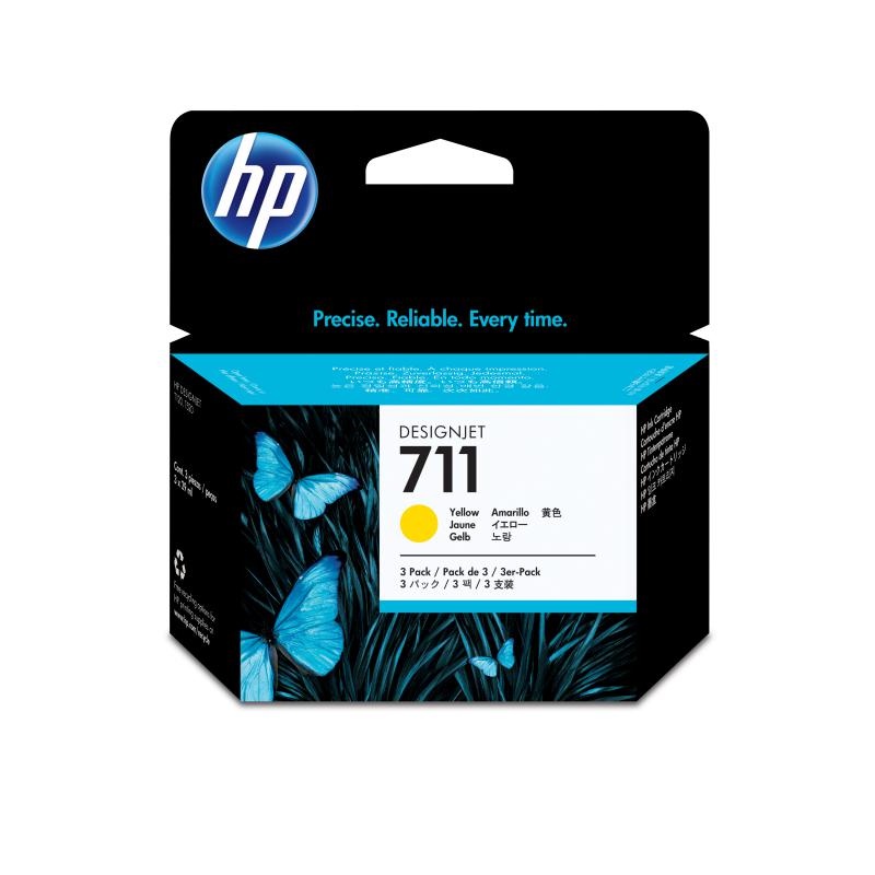 overlay_587846e350dc7b2fa5e92f15ce43b3ca.jpg Cartus HP 711, Yellow - imagine 1