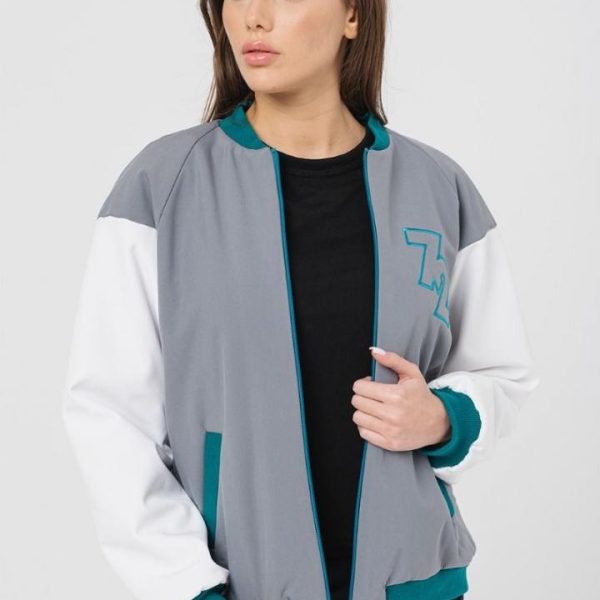 W JACHETA BOMBER GRI PETROL L