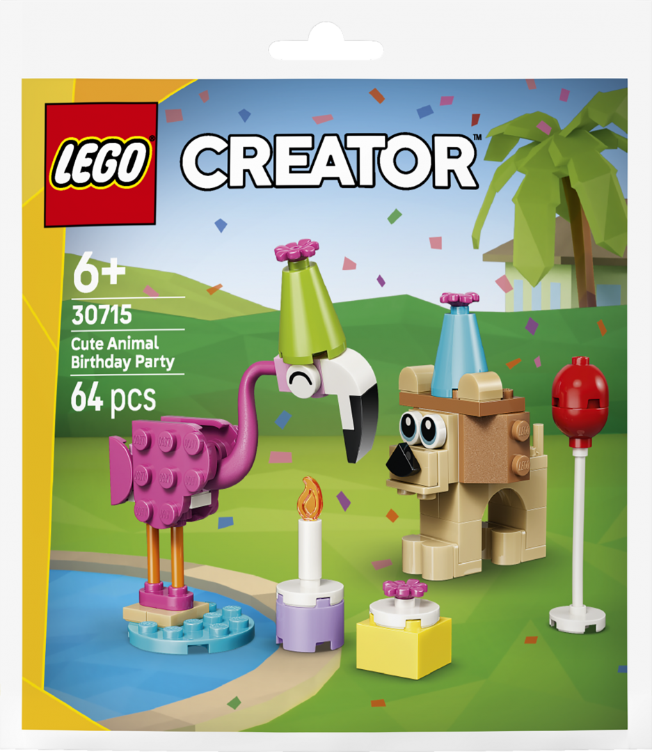 overlay_599d1e2e70c4cd30c519fc42f384b0ce.png PETRECERE DE ZI DE NASTERE CU ANIMALUTE LEGO30715 - imagine 1