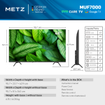 Televizor METZ LED 43MUF7000Z, 109 cm, Smart Google TV, 4K, - imagine 7