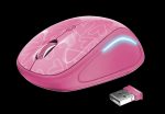 Mouse Wireless Trust Yvi FX, 1600 dpi, roz