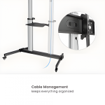 Stand TV mobil Serioux  44-610TW, dimensiuni 1292x717x2327mm, compatibiliate dimensiune - imagine 7
