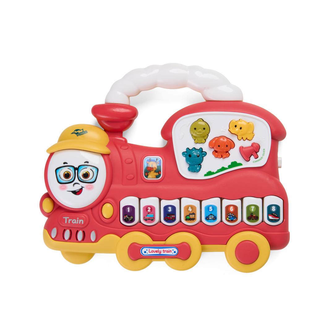 overlay_5a5599326fc4ff0e8fbb3028e68f59d2.jpg JUCARIE TRENULET CU LUMINI SI SUNETE,ROSU, MOMKI - imagine 1