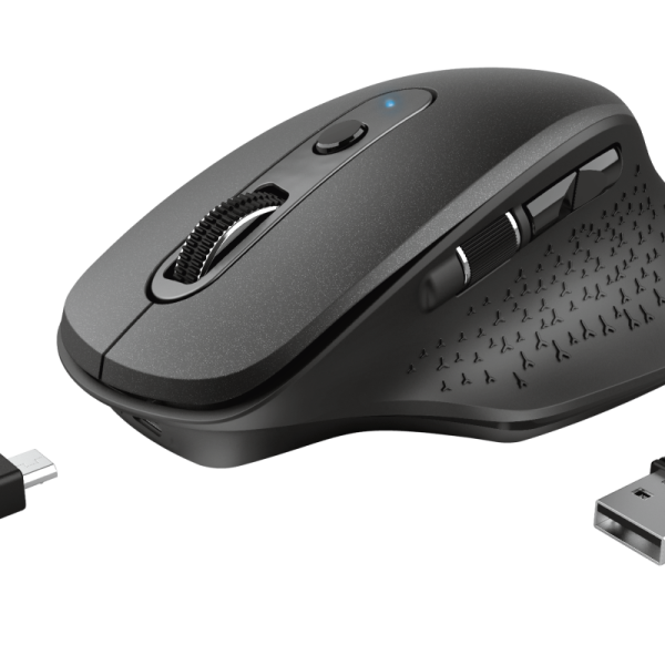 Mouse Trust Ozaa, Rechargeable Wireless, negru