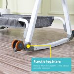 Patut 2 in 1 Co-Sleeper cu functie de leagan, U-Grow - imagine 6