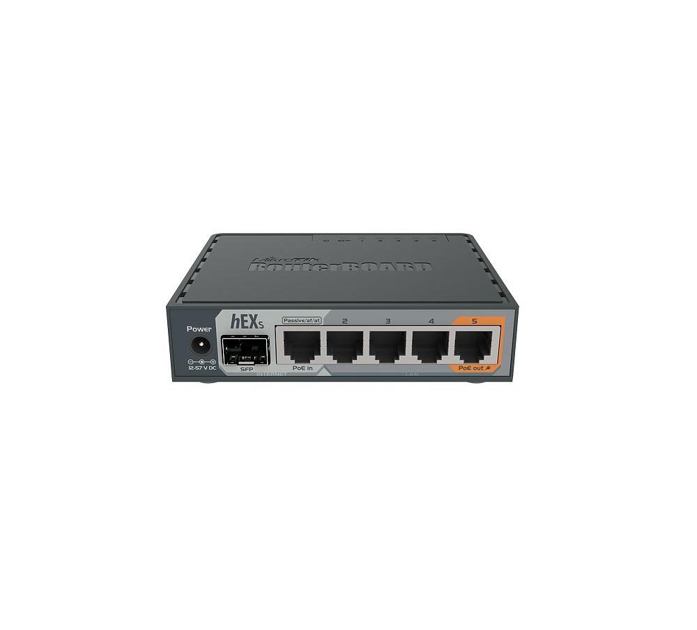 overlay_5b11aa67d286d5c856bb88555bc527fc.jpg Mikrotik 5-Port Gigabt Ethernet Router, RB760iGS, 5* 10/100/1000Ethernetports, CPU nominal - imagine 1