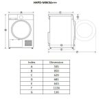 Uscator de rufe HEINNER HHPD-M9K3A+++, 9 kg, Inverter, Clasa: C, - imagine 8
