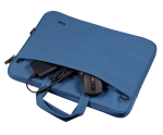 Geanta laptop Trust Bologna Eco 16", albastru - imagine 3