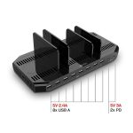 Statie de incarcare USB Lindy, 10 porturi, putere maxima 120W, - imagine 2