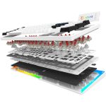 Tastatura Mecanica Gaming AQIRYS Aludra, RGB, USB, Alb - imagine 3