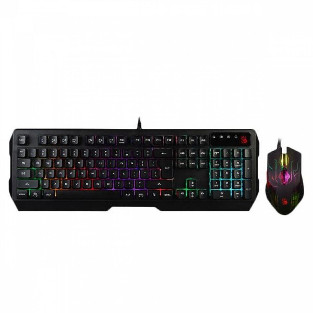 overlay_5eb3c532b0041eb2974e73730bc1d622.jpg Kit tastatura si mouse A4tech Bloody gaming cu fir 104 - imagine 1