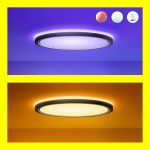 Plafoniera LED RGB WiZ SuperSlim, Wi-Fi, control vocal, 22W, 2600 - imagine 5
