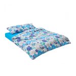 Lenjerie kingsize, bumbac,132 TC, Ciel - imagine 5