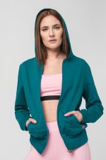 HANORAC COTON CASUAL FEMEI PETROL-L - imagine 4