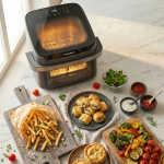 FRITEUZA DUBLA CU AER CALD HEINNER AirBake Revolution HAF-C10DB22GREY - imagine 8