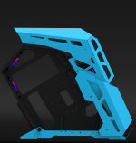 Carcasa Aqirys Procyon, RGB, Mid Tower, Blue - imagine 6