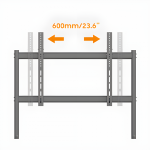 Stand TV mobil Serioux TV15068FW, compatibilitate  dimensiune ecran 50"-86, - imagine 5