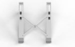 Suport laptop Serioux, SRXNCPU6L, material aluminiu, dimensiune deschisă: 197x245x4mm,dimensiune pliată: - imagine 6