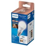 Bec LED inteligent Philips Bulb A60, Wi-Fi, Bluetooth, E27, 8W - imagine 2