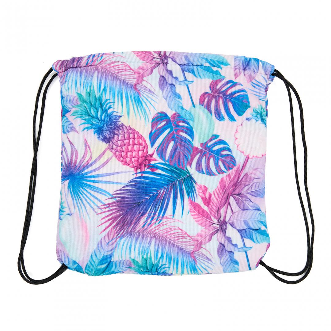overlay_61074b518f2a73e470e04d6cd6736821.jpg "Beach Towel with bagback 70x140 cm Leafs - imagine 1