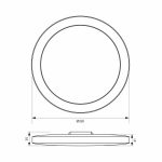 Plafoniera LED pentru baie cu inel interschimbabil Vivalux SIRI, 24W - imagine 5